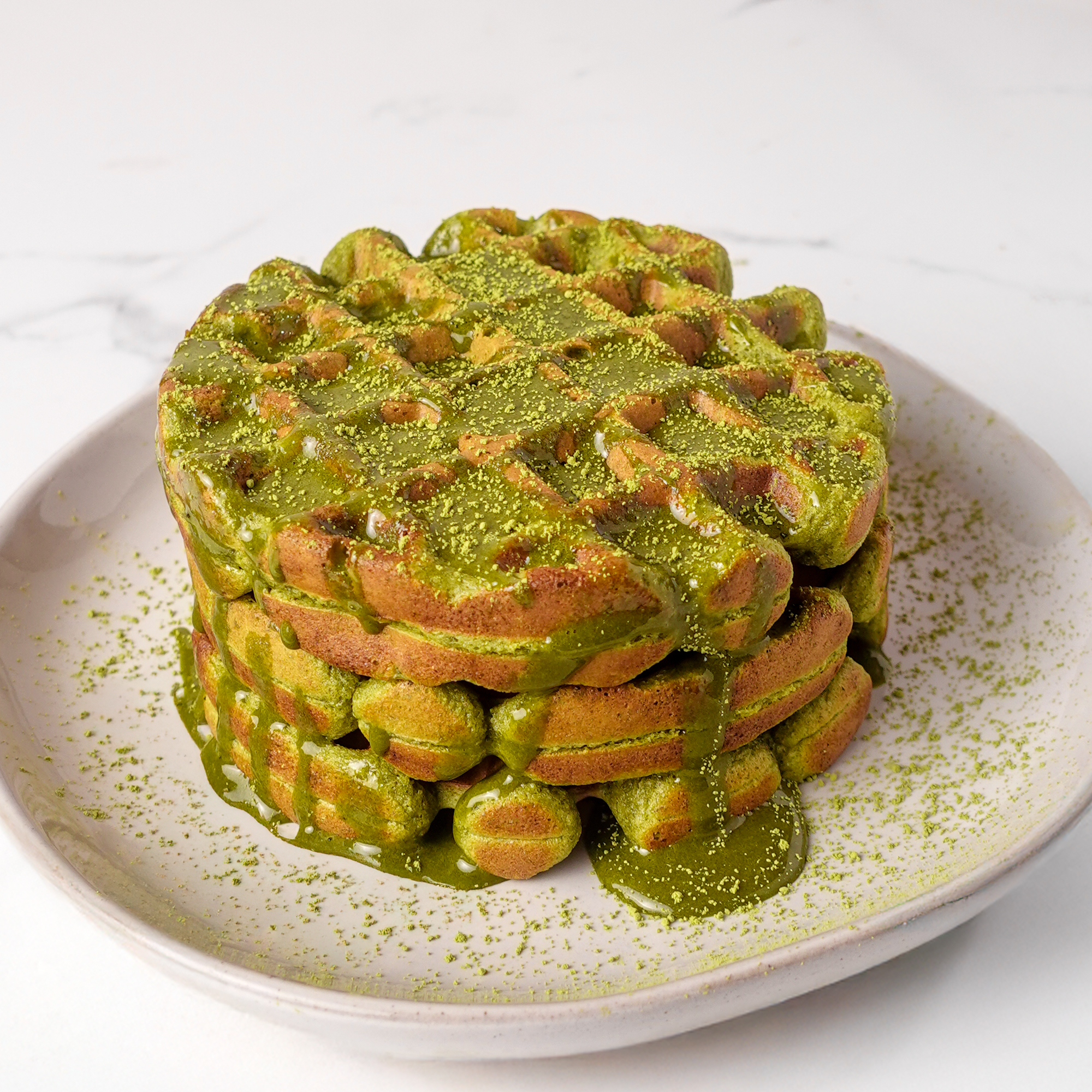 Fuel Your Morning: Easy High-Protein Matcha Waffles in 20 Mins